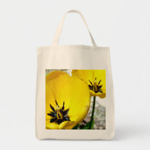 Sac fourre-tout d'épicerie de Tulipe jaune