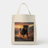 Sac fourre-tout d'épicerie élégant Rottweiler (Dos)