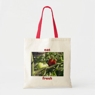 Sac fourre-tout d'épicerie en toile - Tomates, rou