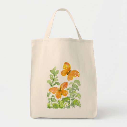 Sac fourre-tout d'épicerie papillon (Devant)