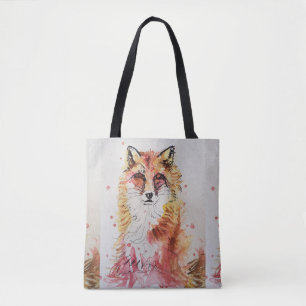 Sac fourre-tout des Amoureux des animaux d'aquarel