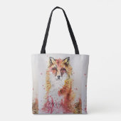 Sac fourre-tout des Amoureux des animaux d'aquarel (Dos)