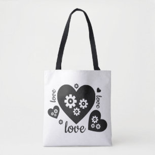Sac fourre-tout des coeurs de l'horloge