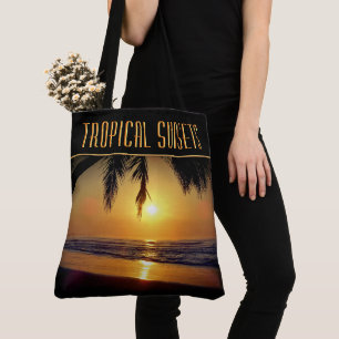 Sac fourre-tout des couchers de soleil tropicaux