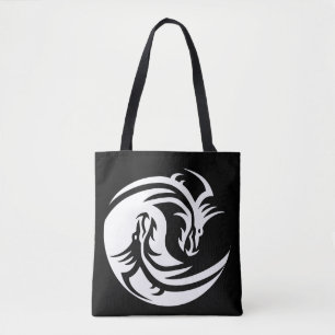 sac fourre-tout des dragons du yin yang