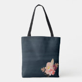 Sac fourre-tout des fleurs d'aquarelle (Dos)