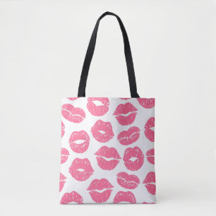 Sac fourre-tout des lèvres roses