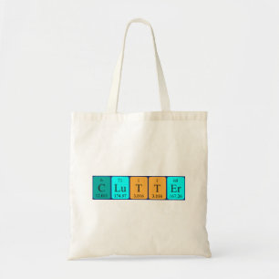 Sac fourre-tout des mots de table périodique de la