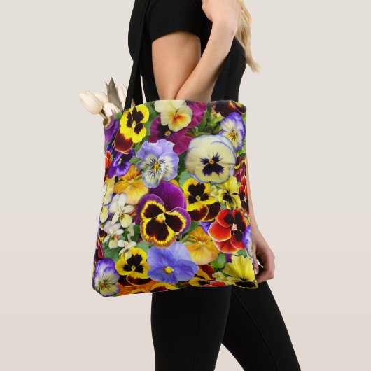Sac fourre-tout des Pansies d'été (De près)
