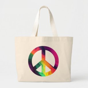 Sac fourre-tout des signes de paix hippy
