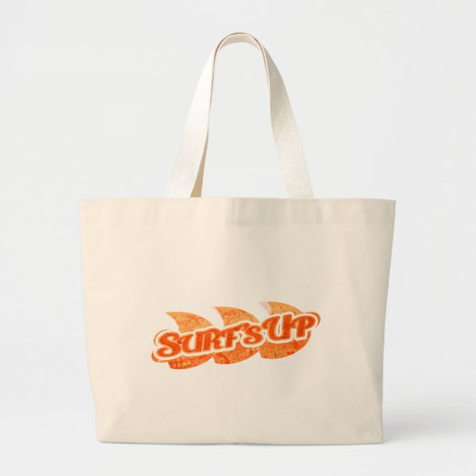 sac fourre-tout des surfeurs orange "Surf Up" (Devant)
