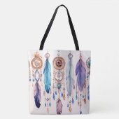 Sac fourre-tout design Boho Feathers (Devant)