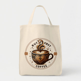 Sac fourre-tout design Latte Art pour les amateurs