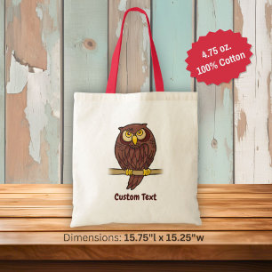 Sac fourre-tout dessin animé de hibou