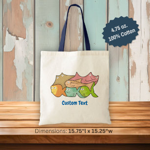 Sac fourre-tout dessin animé de poissons