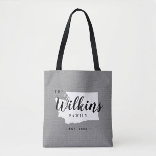 Sac fourre-tout d'État de Monogramme de la famille