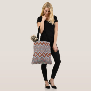 Sac fourre-tout d'été coloré Zigzag femmes