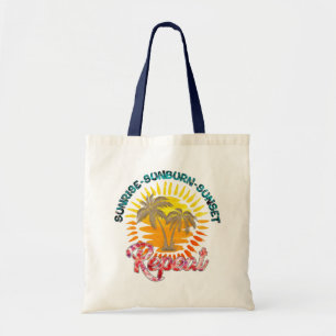 Sac fourre-tout d'été Sunrise Beach   Bonjour été