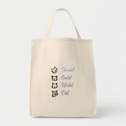 Sac fourre-tout « Devrait Pourrait Voudrait A fait (Devant)