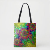 Sac fourre-tout d'explosion couleur Mandelbrot (Devant)