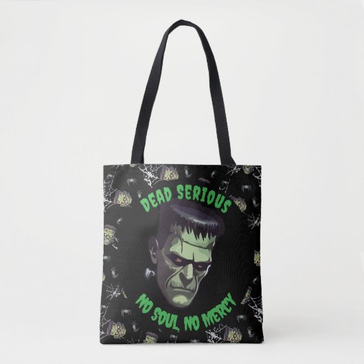 🖤 Sac fourre-tout d'Halloween Black Frankenstein (Devant)