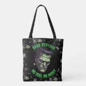 🖤 Sac fourre-tout d'Halloween Black Frankenstein (Dos)