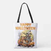 Sac fourre-tout d'Halloween Cute Capybara (Dos)