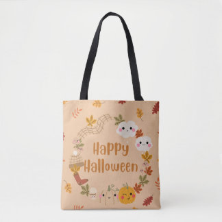 Sac fourre-tout d'Halloween d'automne