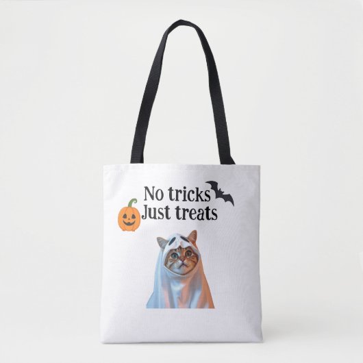 Sac fourre-tout d'halloween de chat (Devant)