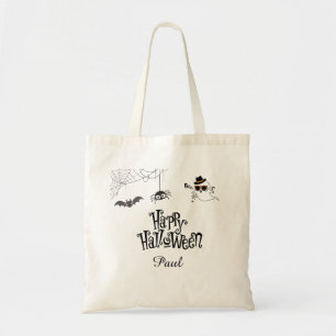 Sac fourre-tout d'Halloween mignon et Éffrayant
