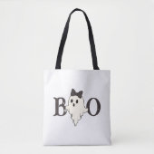 Sac fourre-tout d'Halloween mignon - Fantôme "Boo" (Devant)