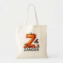 Sac fourre-tout d'Halloween monographique personna