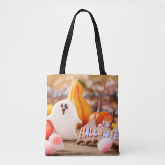 Sac fourre-tout d'Halloween Patch de citrouille
