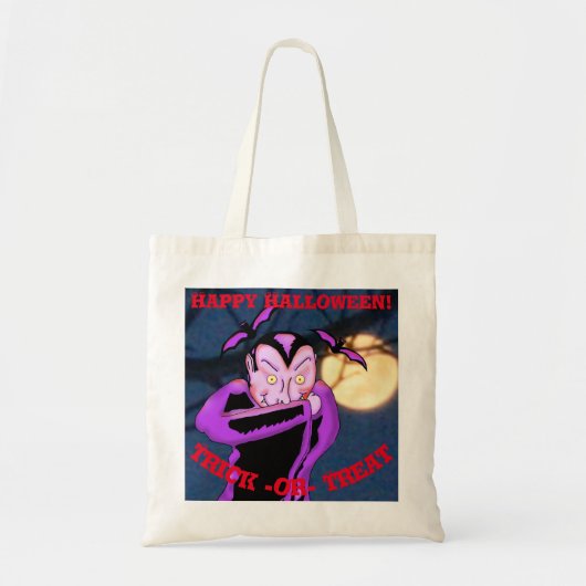 Sac fourre-tout d'Halloween Vampire (Devant)