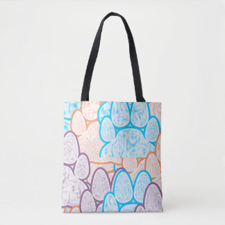 Sac fourre-tout d'illusion de pattes colorées
