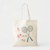 Sac fourre-tout d'illustration de badminton mou pe (Devant)