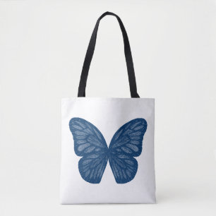 Sac fourre-tout d'illustration des ailes papillon