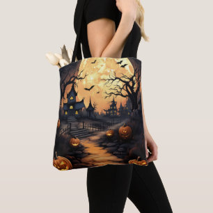 Sac fourre-tout d'illustration Halloween