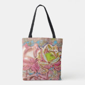 Sac fourre-tout d'illustration rose (Dos)