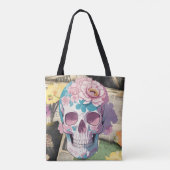 Sac fourre-tout d'impression crâne unique, magnifi (Dos)
