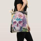 Sac fourre-tout d'impression crâne unique, magnifi (De près)