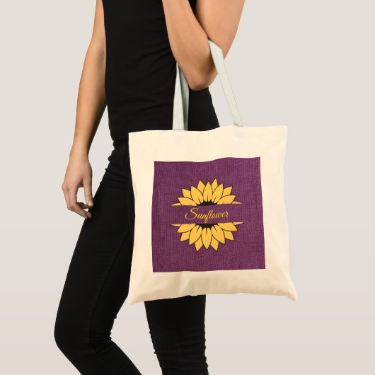 Sac fourre-tout d'impression customisé Sunflower P (Devant (produit))