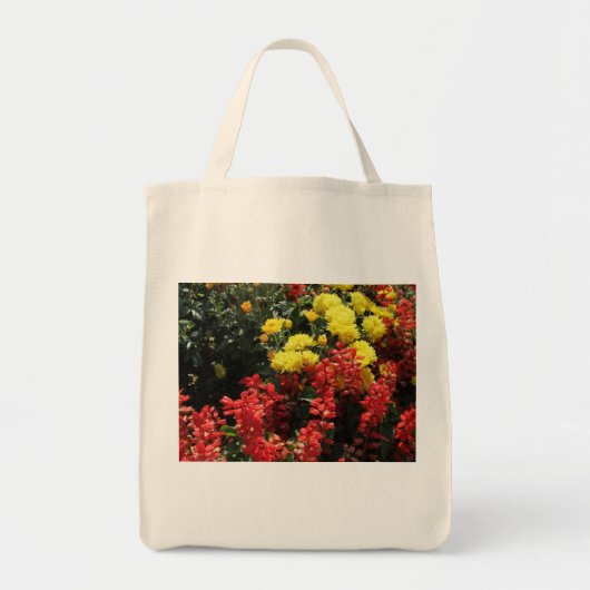 Sac fourre-tout d'impression de tissu d'art floral (Devant)
