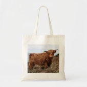 Sac fourre-tout d'impression de vache Highland (Devant)