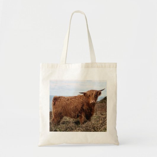 Sac fourre-tout d'impression de vache Highland (Devant)