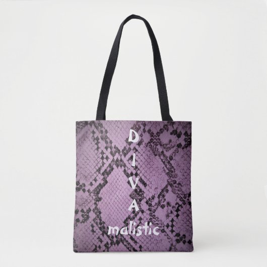 SAC FOURRE-TOUT d'impression DIVAmalist Purple Sna (Devant)