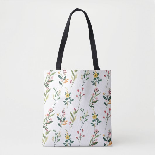 Sac fourre-tout d'impression florale (Devant)