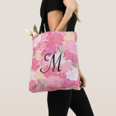 Sac fourre-tout d'impression florale Monogramme (De près)