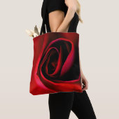 Sac fourre-tout d'impression Rose rouge (De près)