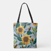 Sac fourre-tout d'impression tournesol (Dos)